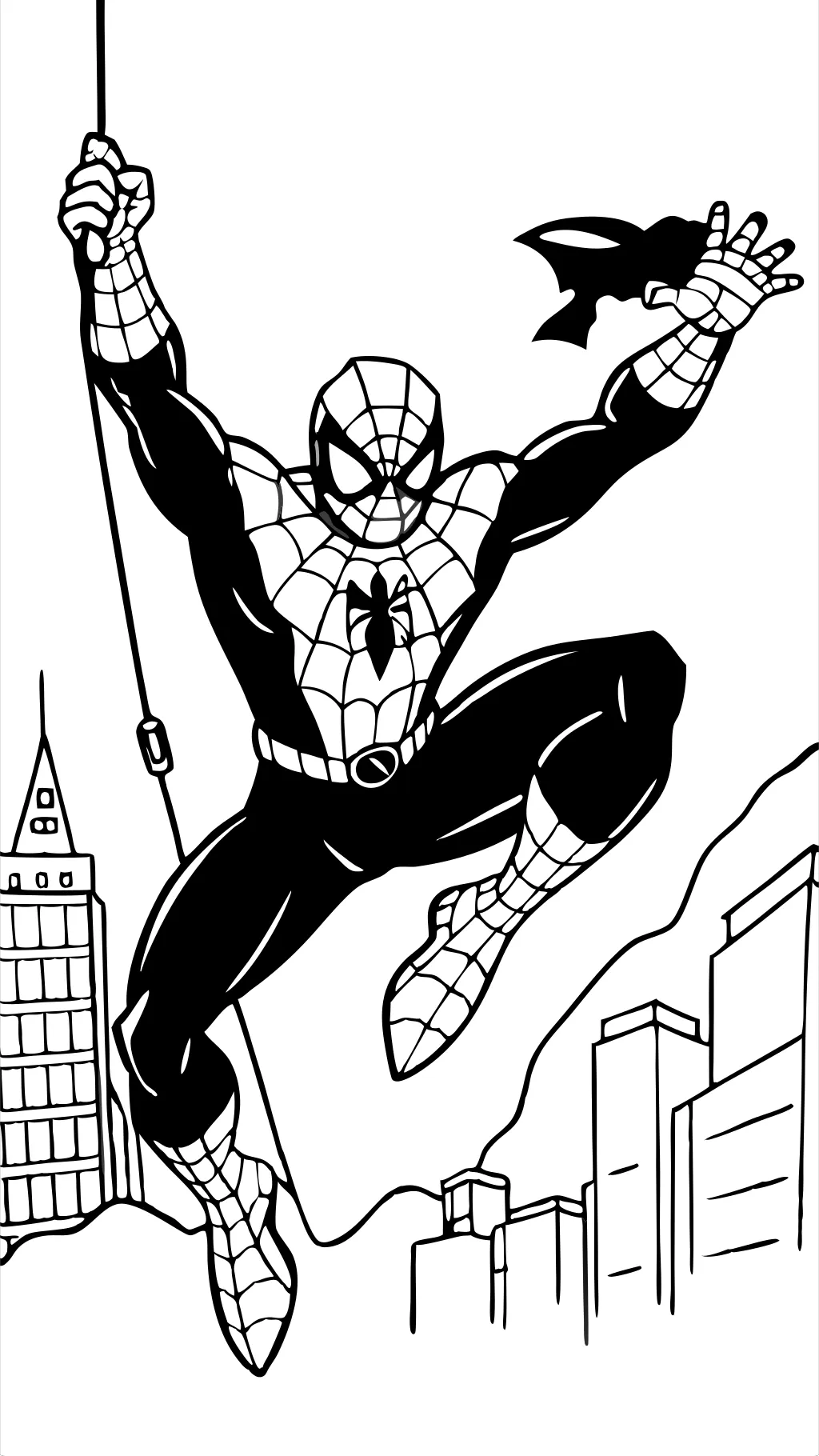 coloring pages spider man